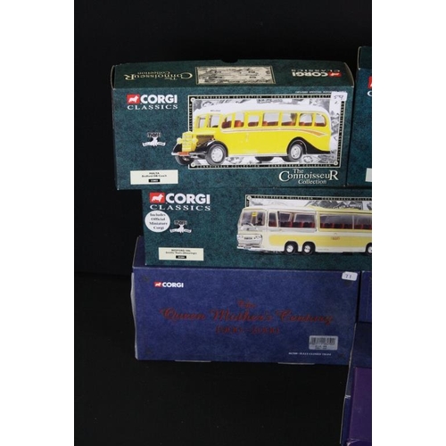 1355 - 12 boxed Corgi diecast models to include 4 x The Connoisseur Collection models featuring 35305, 3380... 