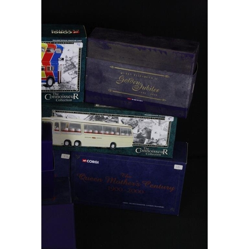 1355 - 12 boxed Corgi diecast models to include 4 x The Connoisseur Collection models featuring 35305, 3380... 