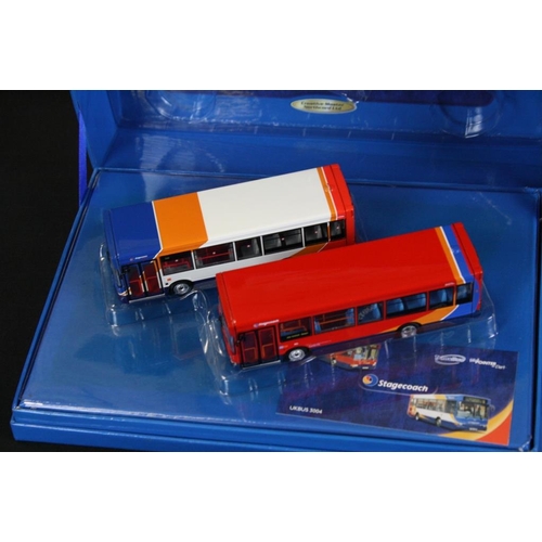 1358 - Eight boxed / cased Creative Master diecast model buses to include Ukbus3004 Stagecoach Twin-Pack, U... 