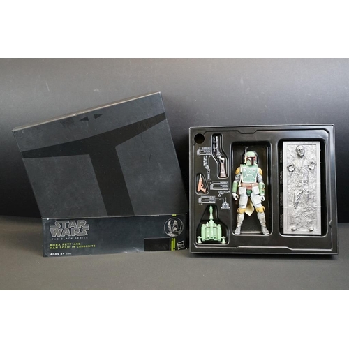 493 - Star Wars - Boxed Hasbro Star Wars The Black Series Boba Fett And Han Solo In Carbonite figure set, ... 