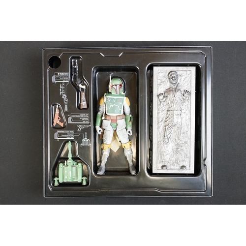 493 - Star Wars - Boxed Hasbro Star Wars The Black Series Boba Fett And Han Solo In Carbonite figure set, ... 