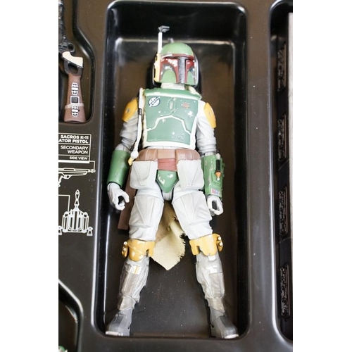 493 - Star Wars - Boxed Hasbro Star Wars The Black Series Boba Fett And Han Solo In Carbonite figure set, ... 