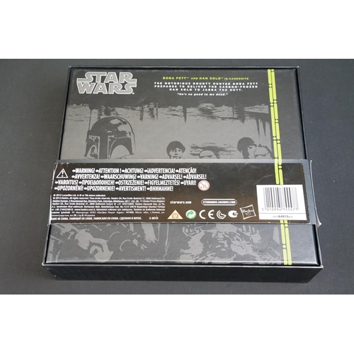 493 - Star Wars - Boxed Hasbro Star Wars The Black Series Boba Fett And Han Solo In Carbonite figure set, ... 