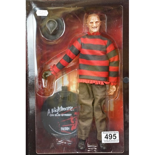 495 - Boxed Sideshow Collectables A Nightmare On Elm street Freddy Krueger 12