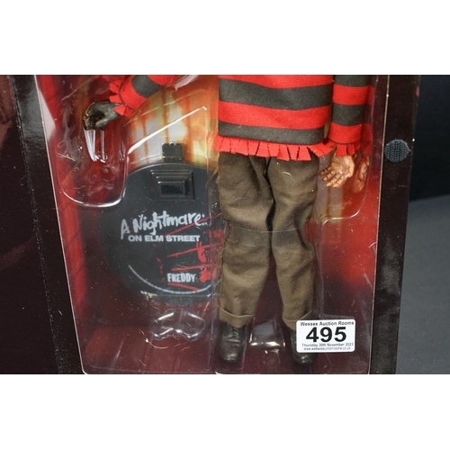 495 - Boxed Sideshow Collectables A Nightmare On Elm street Freddy Krueger 12