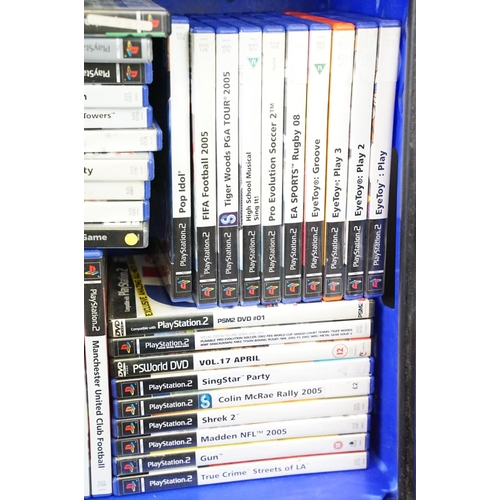 375 - Retro Gaming - A PS2 PlayStation 2 games console with 53 cased PS2 games (Medal Of Honor Rising Sun,... 