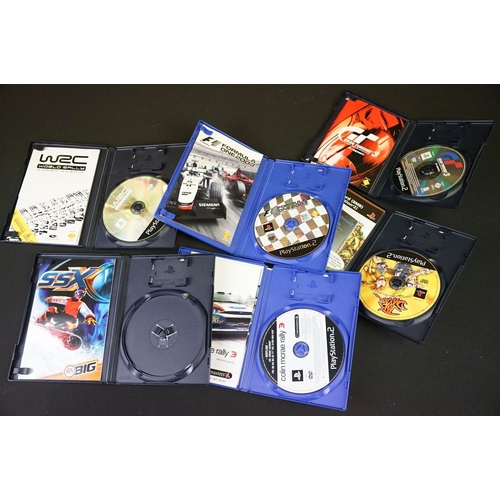 389 - Retro Gaming - A Sony PS2 PlayStation 2 games console with 5 cased games (World Rally Championship, ... 