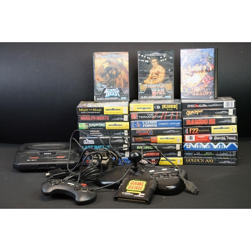 397 - Retro Gaming - Unboxed 16 Bit SEGA Mega Drive games console with SEGA power Supply and other related... 