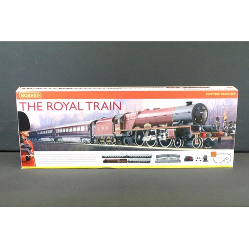 121 - Boxed Hornby OO gauge R1057 Royal Scot electric train set, complete