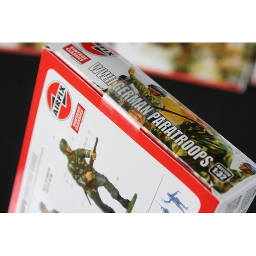 217 - Ex Shop Stock - Nine boxed Airfix 1/32 Vintage Classic plastic military figure sets to include 3 x W... 