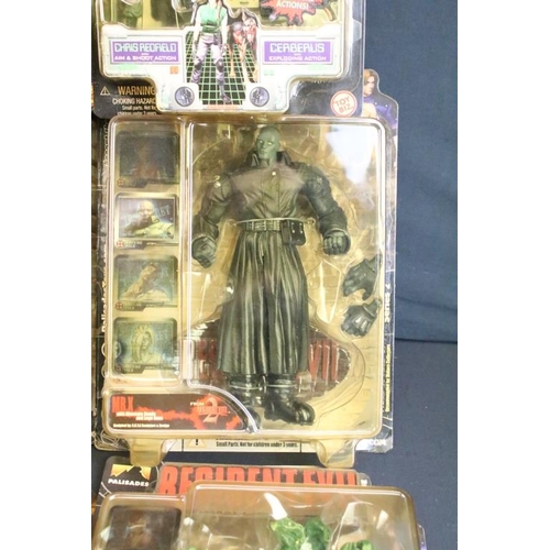 420 - Collection of 15 Resident Evil action figures to include Palisades and Toybiz examples featuring Tyr... 