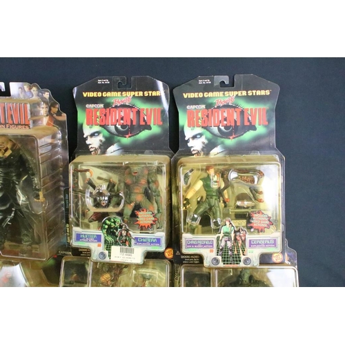 420 - Collection of 15 Resident Evil action figures to include Palisades and Toybiz examples featuring Tyr... 