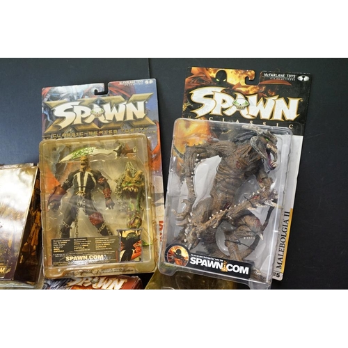 364 - Collection of 15 boxed and carded Spawn action figures to include McFarlane Toys examples featuring ... 