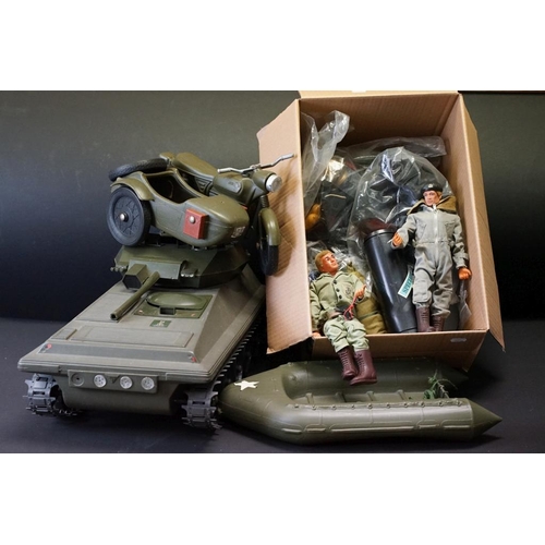 367 - Action Man - Two original Palitoy Action Man action figures (featuring a US Marine Corps example), t... 