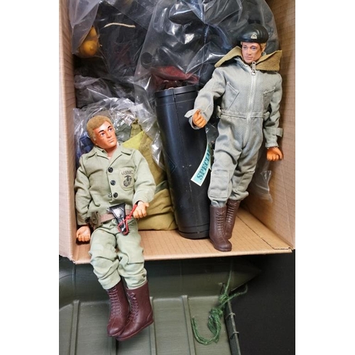 367 - Action Man - Two original Palitoy Action Man action figures (featuring a US Marine Corps example), t... 