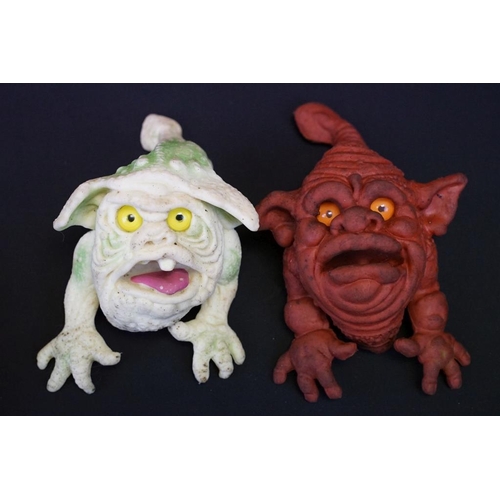 371 - Five Boglin Monster hand puppets to include a Bash-em Boglin plus Bill & Ben soft toys (7 items)