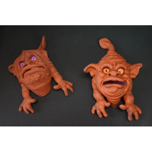 371 - Five Boglin Monster hand puppets to include a Bash-em Boglin plus Bill & Ben soft toys (7 items)