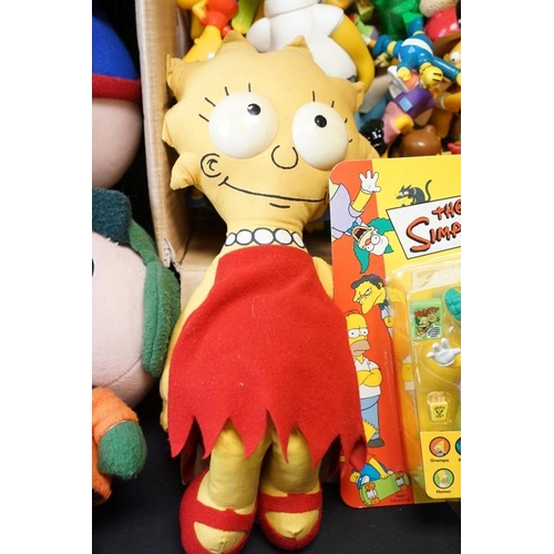 378 - Collection of various TV and film related figures to include a quantity of The Simpsons figures to i... 