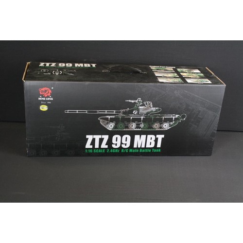 241 - Boxed Heng Long 1/16 ZTZ 99 MBT 2.46KZ R/C Main Battle Tank, complete