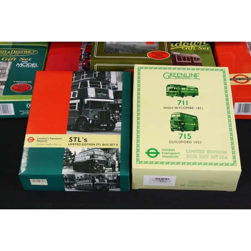 1362 - 14 boxed EFE Exclusive First Editions diecast model bus sets to include Golden Jubilee Bus Set 11, L... 