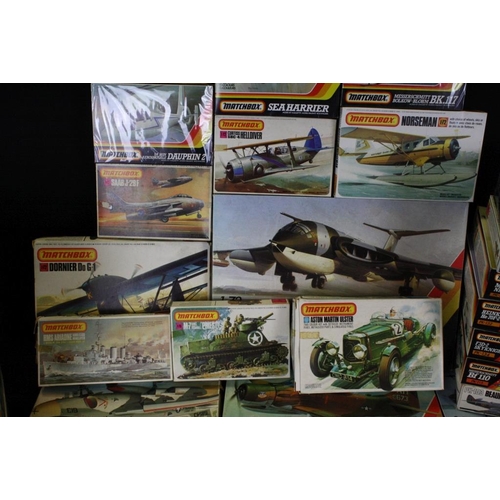 180 - 33 boxed and unbuilt 1/72, 1/48 and 1/76 scale Matchbox plastic model kits to include M-19, 40036, P... 