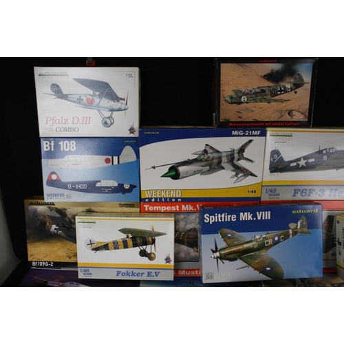 182 - 23 boxed and unbuilt Eduard 1/48 scale plastic model kits to include models 82101, 82122, 8203, 8233... 