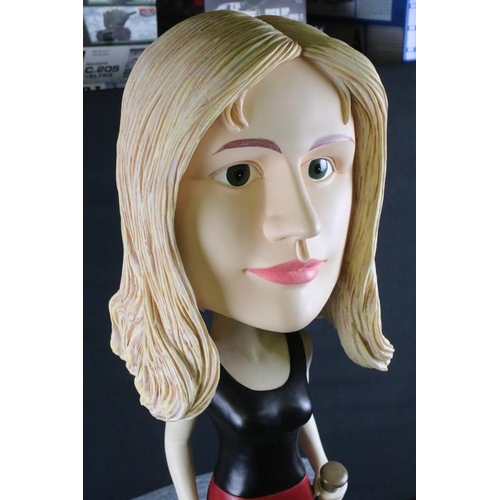 287 - Large Buffy The Vampire Slayer related bobblehead shop display/ advertising 3ft plastic figure of Bu... 