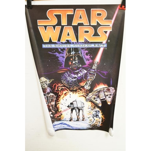 400 - Star Wars - Collection of Star Wars related items to include a life size cardboard cut out shop disp... 