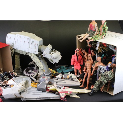 399A - Collection of various Star Wars and Action Man related items to include Star Wars vehicles and figur... 