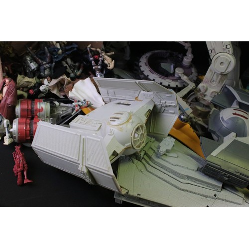 399A - Collection of various Star Wars and Action Man related items to include Star Wars vehicles and figur... 