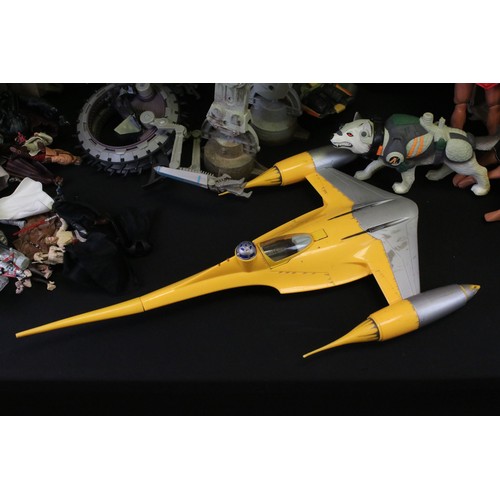 399A - Collection of various Star Wars and Action Man related items to include Star Wars vehicles and figur... 