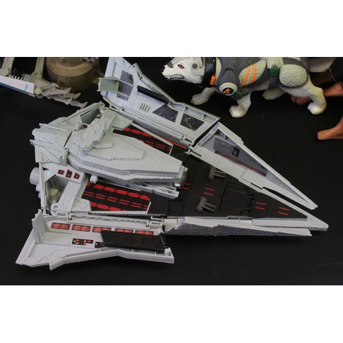 399A - Collection of various Star Wars and Action Man related items to include Star Wars vehicles and figur... 