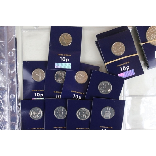 211 - A United Kingdom 10p alphabet coin set complete with bonus coin, comes with change checker album and... 