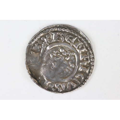 215 - A British King Henry II short cross penny hammered silver coin (c.1180-1189).