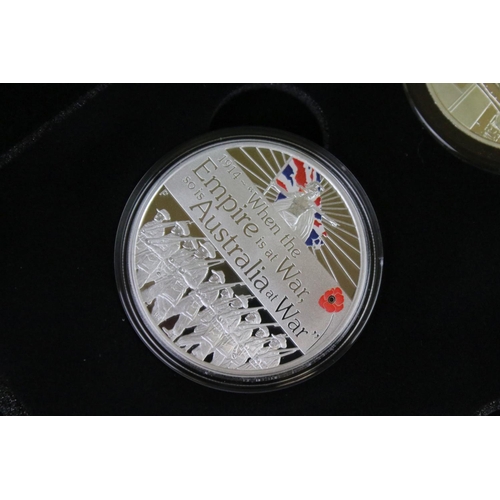 186 - The First World War Allies silver six coin set, limited edition set 209 of 495, all coins encapsulat... 