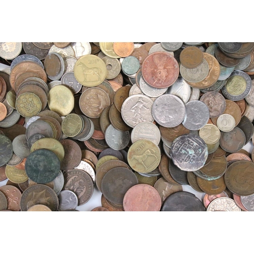 200 - A large collection of British pre decimal and world coins to include many silver examples to include... 