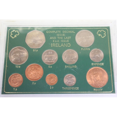 202 - A collection of mainly British coins and banknotes to include commemorative and silver examples.