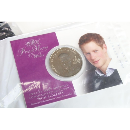 95 - A collection of Royal Mint coin collectors packs to include 2003 Royal Navy £5 coin, 2004 Golden Age... 