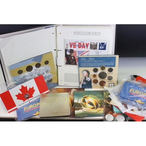 96 - A collection of Uncirculated collectors coin packs to include Royal Mint examples together with a co... 