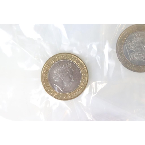 99 - A large collection of British circulated £2 coins to include Robert Stephenson, William Shakespeare ... 