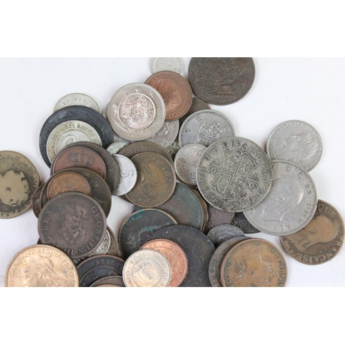 181 - A large collection of British pre decimal and World coins to include many silver examples to include... 