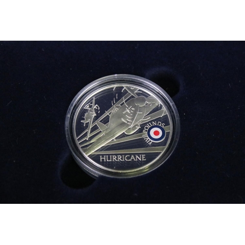 22 - A Royal Mint The History Of The RAF Silver Proof Crown Collection, Eighteen Coins Encapsulated Withi... 