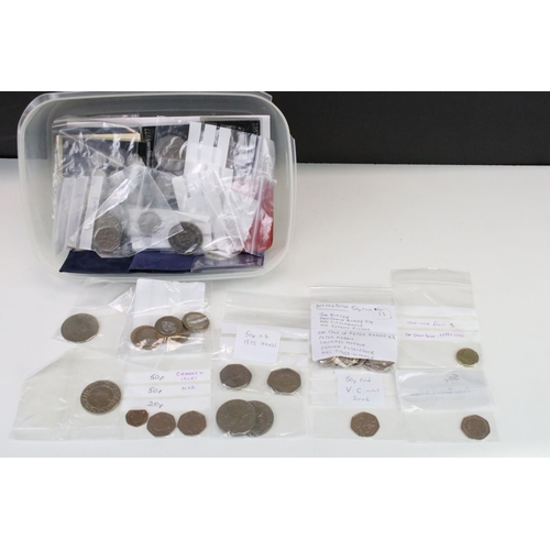 27 - A Collection Of Mainly British Collectable Circulated And uncirculated Coins To Include 50p And £2 e... 