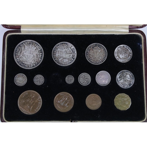 3 - A British Royal Mint King George VI 1937 Specimen Coin Set (Missing One Coin) Together With A Roman ... 