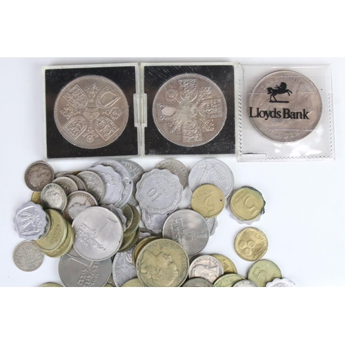 47 - A Small Collection Of British Pre Decimal And World Coins To Include Some Silver Examples Together W... 