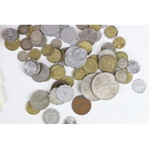 47 - A Small Collection Of British Pre Decimal And World Coins To Include Some Silver Examples Together W... 