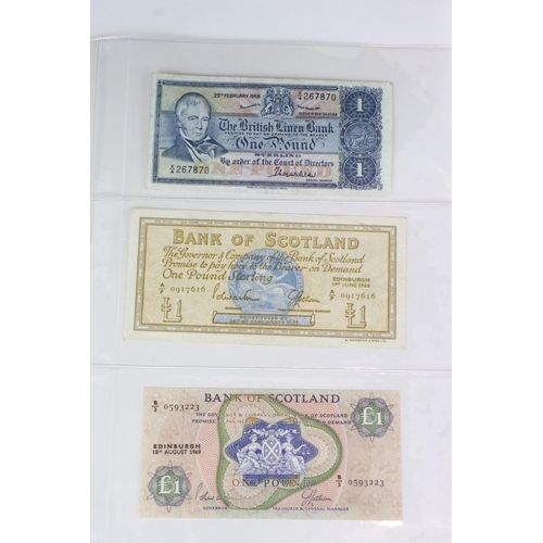 55 - A Collection Of Thirteen Circulated And Uncirculated British And Irish Banknotes To Include Isle Of ... 