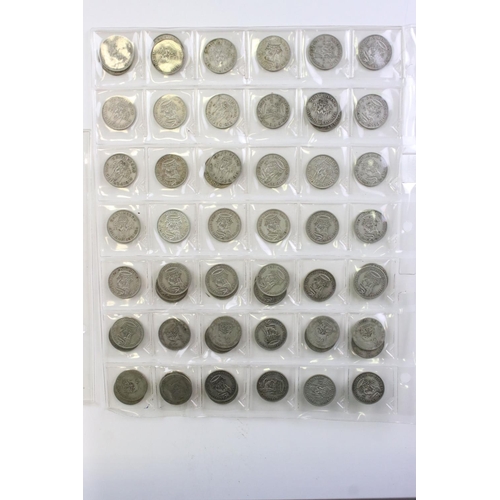 62 - A Collection Of British Pre Decimal Silver Sixpences, Shillings And Florins.