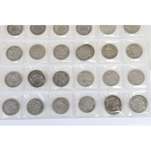 62 - A Collection Of British Pre Decimal Silver Sixpences, Shillings And Florins.