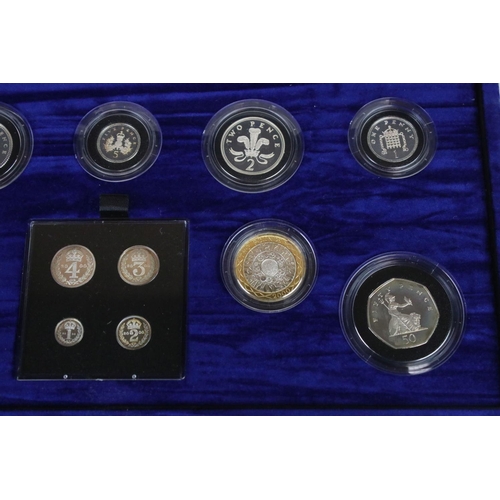 67 - A Royal Mint United Kingdom Queen Elizabeth II 2000 Millennium silver proof coin collection comprisi... 